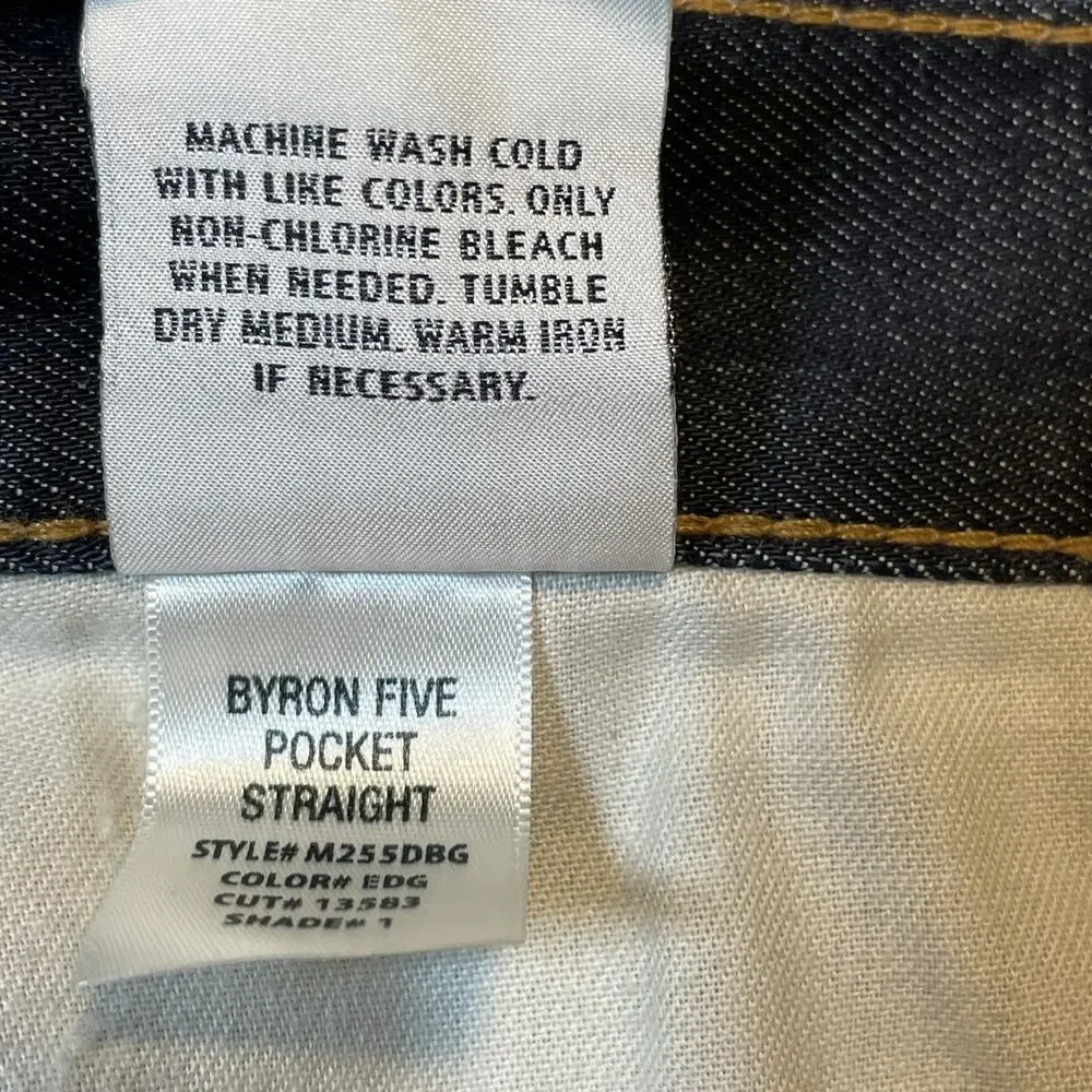 Hudson Jeans Pants Mens 32 Byron Straight Dark Wash Stretch Denim Five Pocket